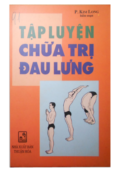 Link Tải Sách "Tập Luyện Chữa Trị Đau Lưng - Kim Long Biên Soạn" Free PDF